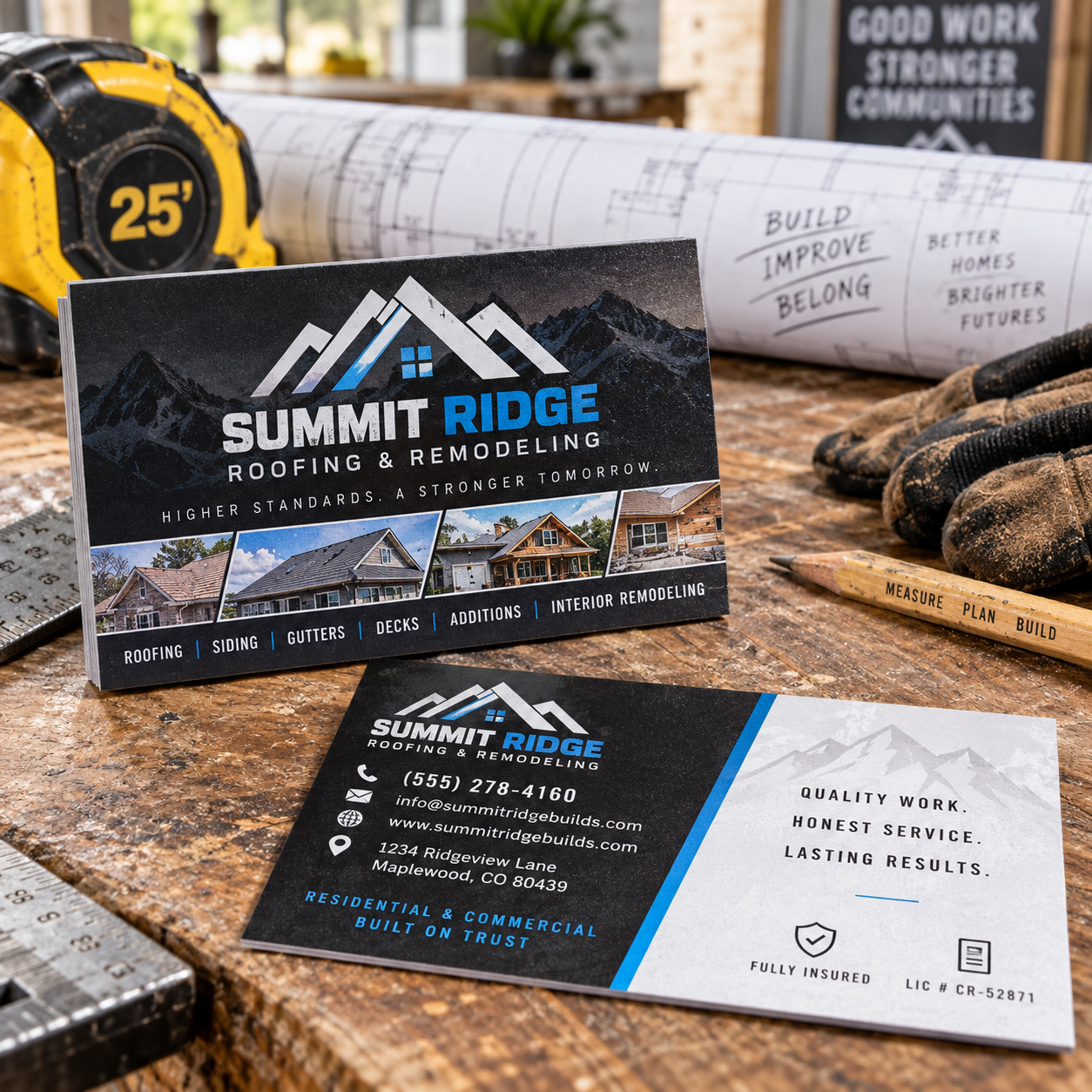 Contractor Business Cards